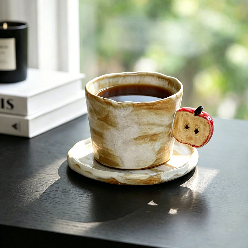 ชุดแก้วกาแฟเซรามิกพร้อมจานรองล - Home Bar Set บทวิจารณ์และราคา